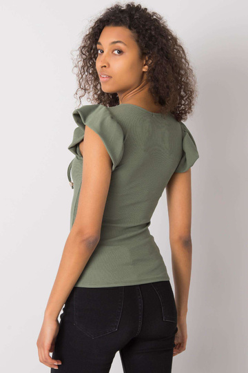 Roheline Waverly nööriga pluus 2