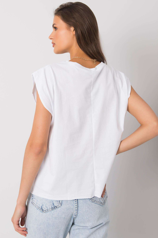 Valge Malibu trükiga T-särk