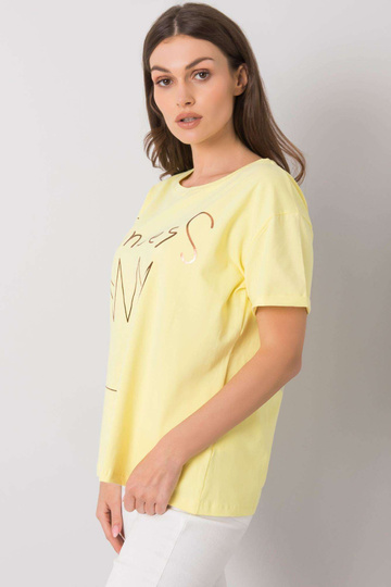 Kollane Aosta trükiga T-särk 2