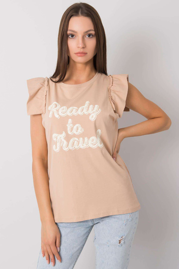 Beež Beverly trükiga pluus