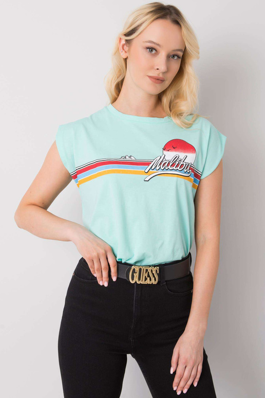 Malibu Print Mint T-särk