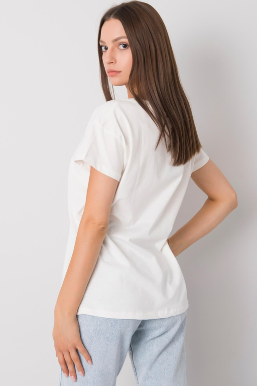 Ecru t-särk trükiga Silva