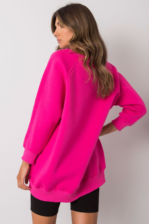 Fuksiapuuvillane dressipluus Lana