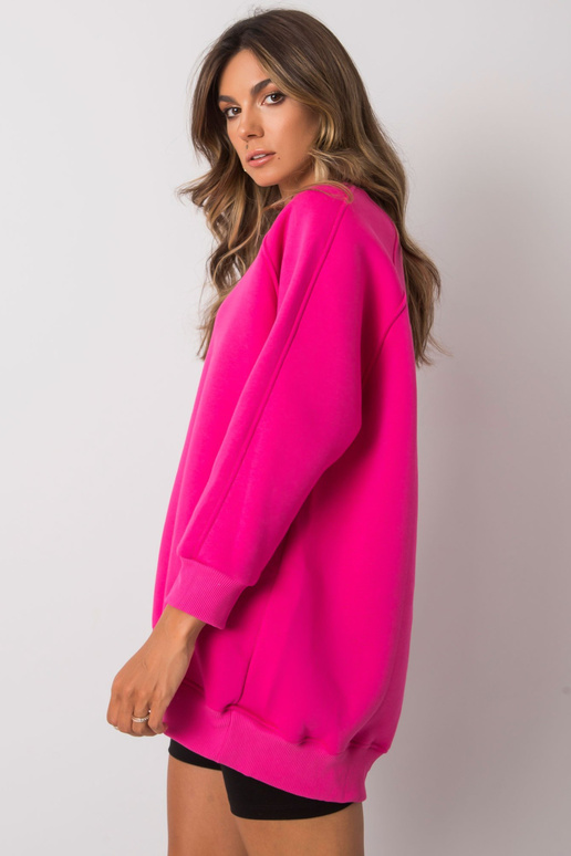 Fuksiapuuvillane dressipluus Lana