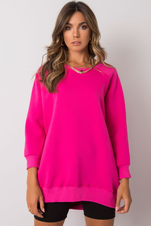 Fuksiapuuvillane dressipluus Lana