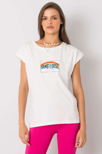 Ecru t-särk Aloha trükiga