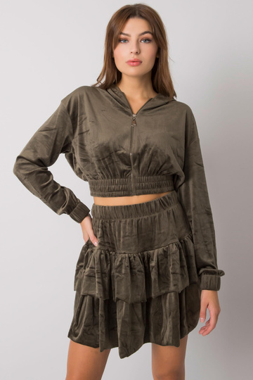 Khakivärvi veluurkomplekt...