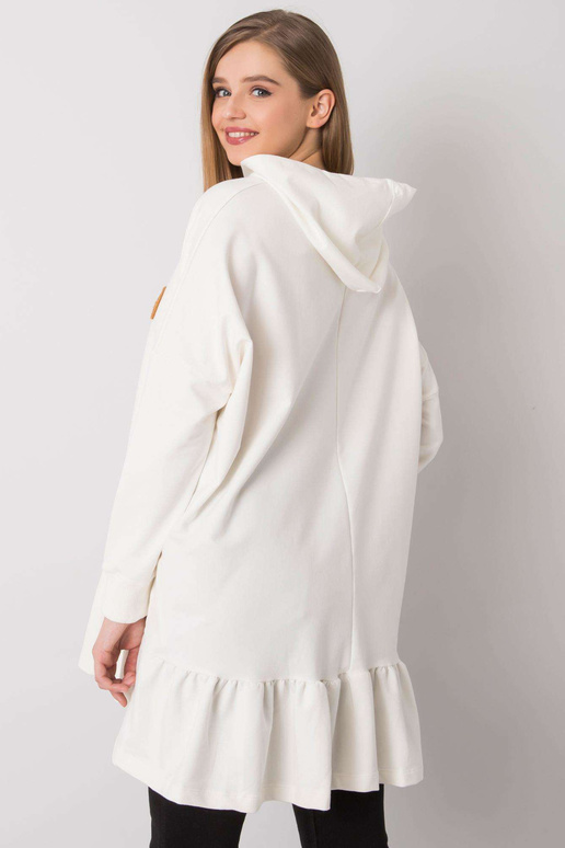 Ecru tuunika oversize kapuutsiga Vanessa