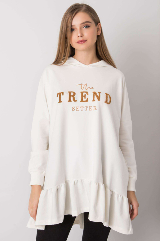 Ecru tuunika oversize kapuutsiga Vanessa