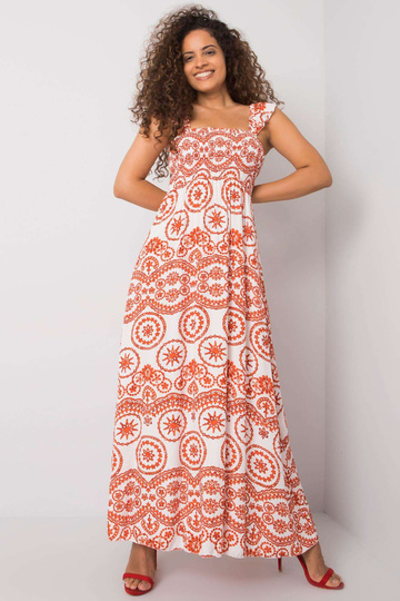 Tayla valge ja oranž Maxi...