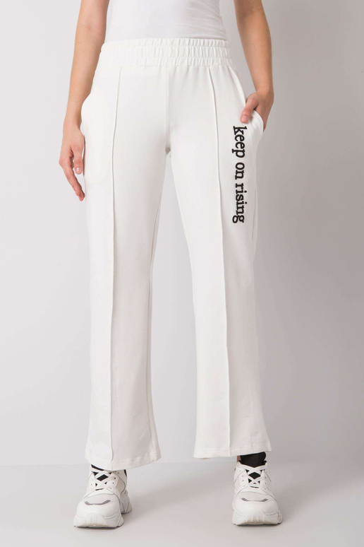 Ecru dressipüksid sirge säärega Dennise