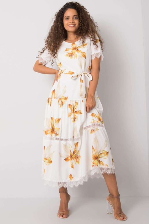 Valge kleit Jaina vööga