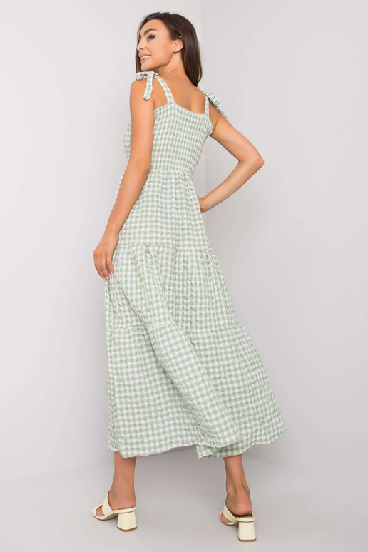 Micheli rohelise ruuduline kleit RUE...