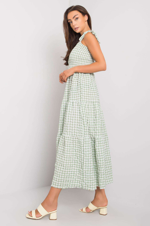 Micheli rohelise ruuduline kleit RUE...