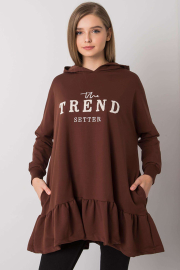 Tumepruun oversize tuunika...