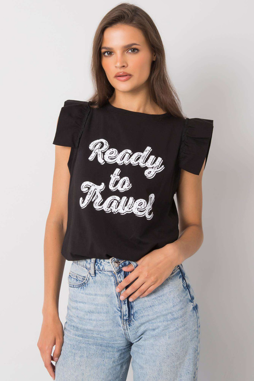 Must Beverly Printiga pluus