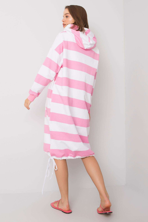 Jeannie valge ja heleroosa triibuline...