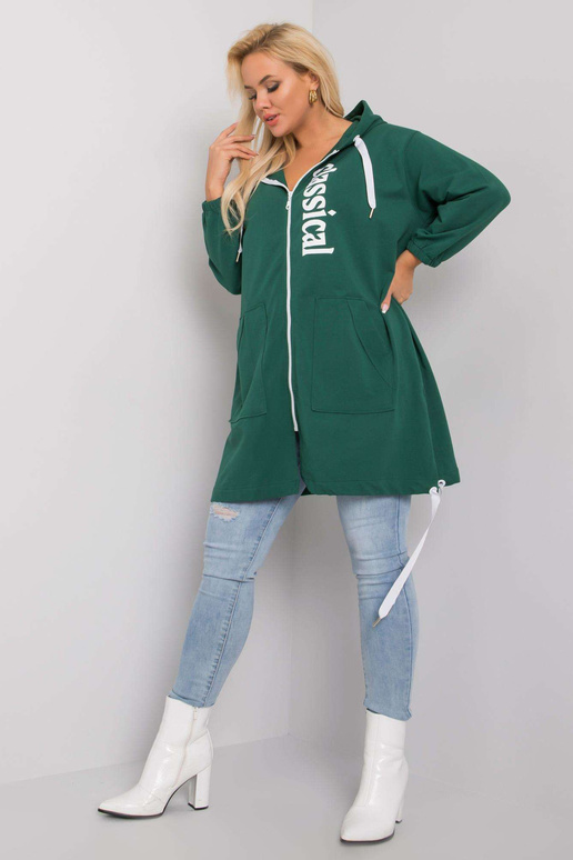 Tumeroheline suures suuruses kapuuts...