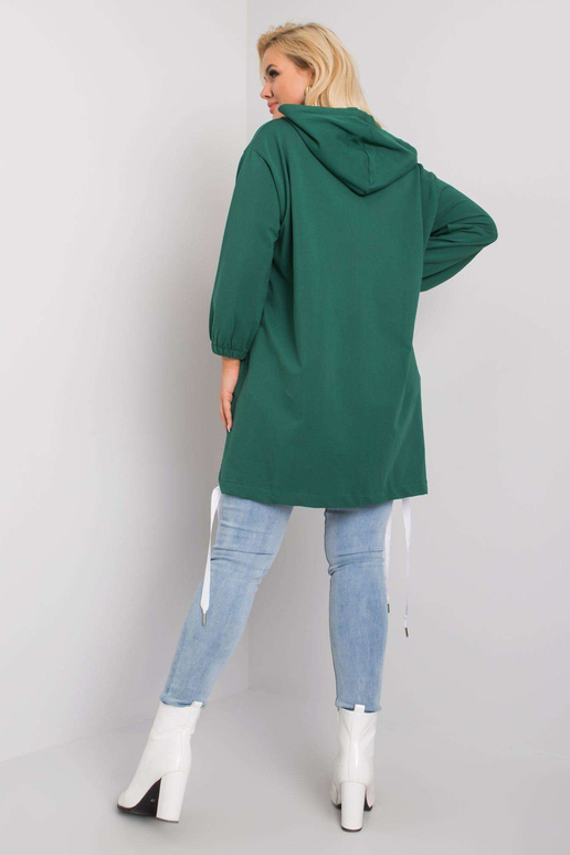 Tumeroheline suures suuruses kapuuts...