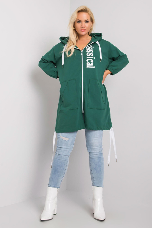 Tumeroheline suures suuruses kapuuts...