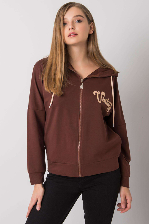 Tumepruun Diane kapuuts