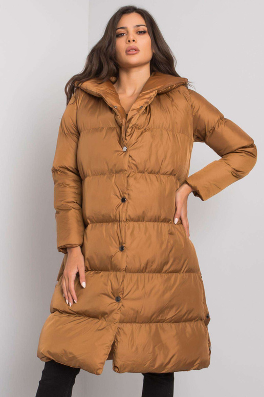 Pruun tepitud jope kapuutsiga Starlet Pruun tepitud jope kapuutsiga Starlet