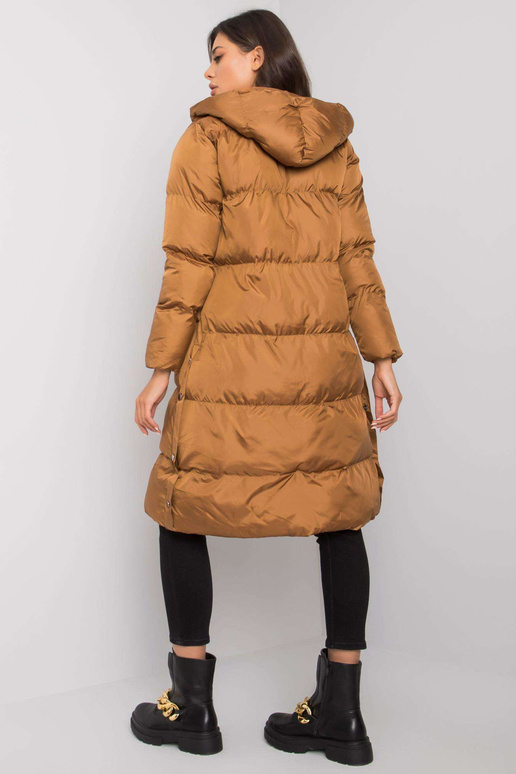 Pruun tepitud jope kapuutsiga Starlet Pruun tepitud jope kapuutsiga Starlet