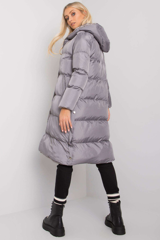 Tumehall tepitud jakk kapuutsiga... Tumehall tepitud jakk kapuutsiga...