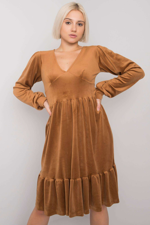 Kaameli veluurkleit Modena fliisiga