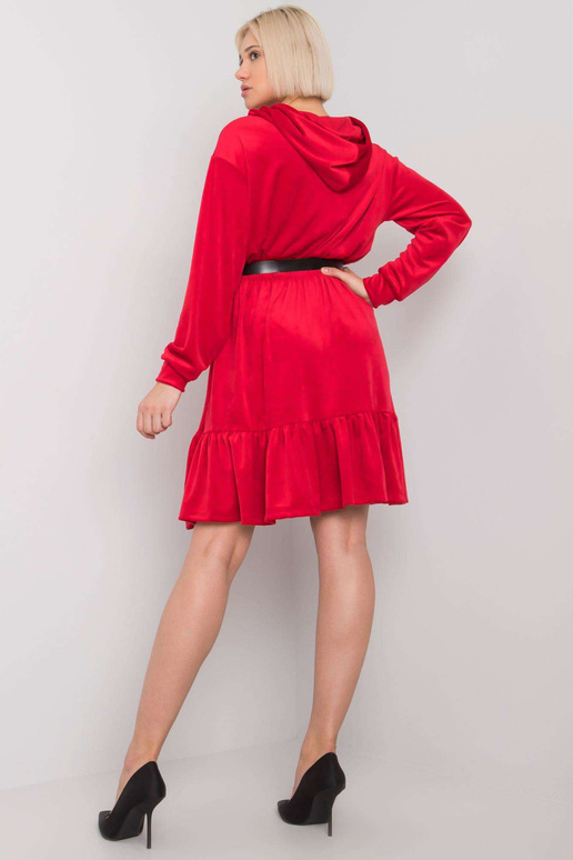 Punane veluurkleit Casablanca vööga Punane veluurkleit Casablanca vööga