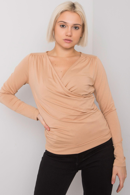 Alicante beež pikkade varrukatega pluus