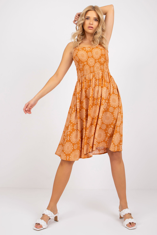 Tumeoranži mustriga kleit Hallie...