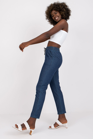 Tumesinised püksid elastse... 2