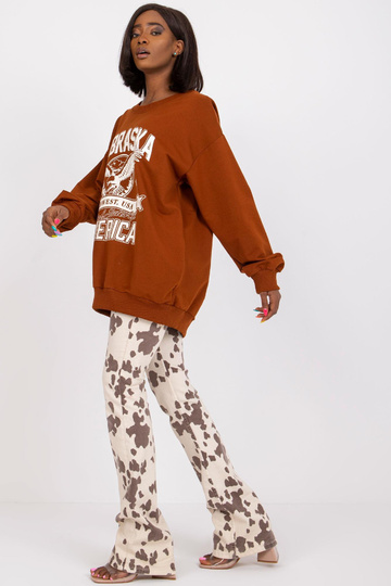 Pruun taskutega dressipluus... 2