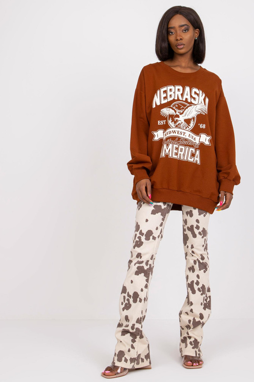 Pruun taskutega dressipluus Patricia