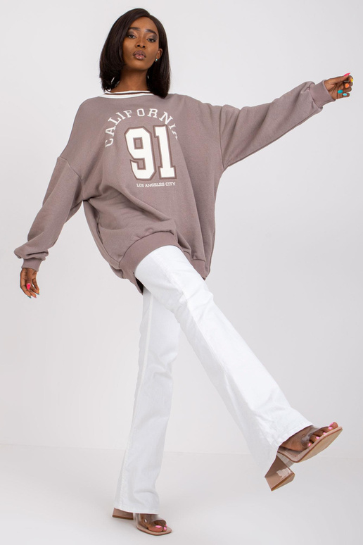 Suzanne tumebeež puuvillane dressipluus