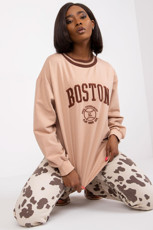 Beež puuvillane dressipluus Louna