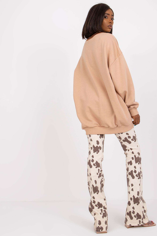 Beež pikk ilma kapuutsita dressipluus...