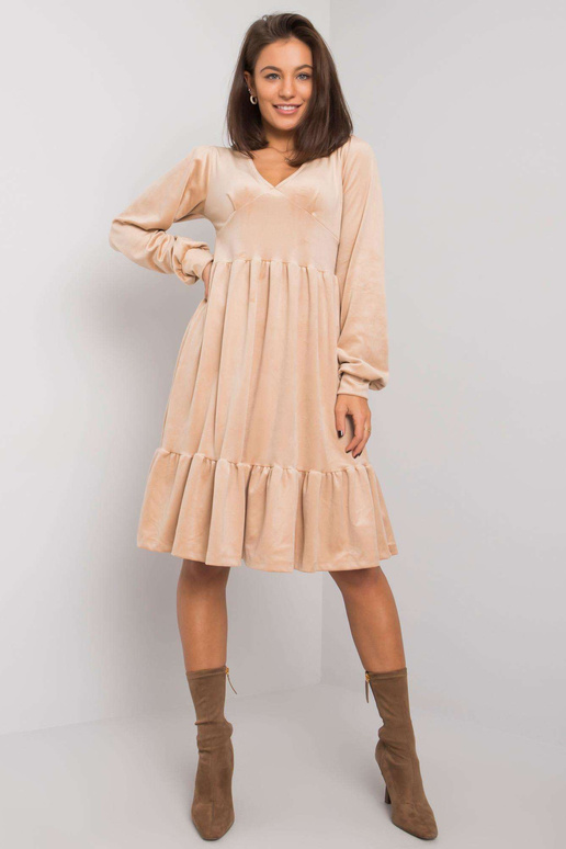 Beež veluurkleit volangiga Modena Beež veluurkleit volangiga Modena