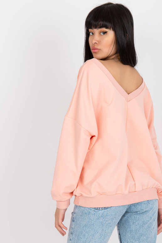 Kahvaturoosa ülisuur trükiga dressipluus