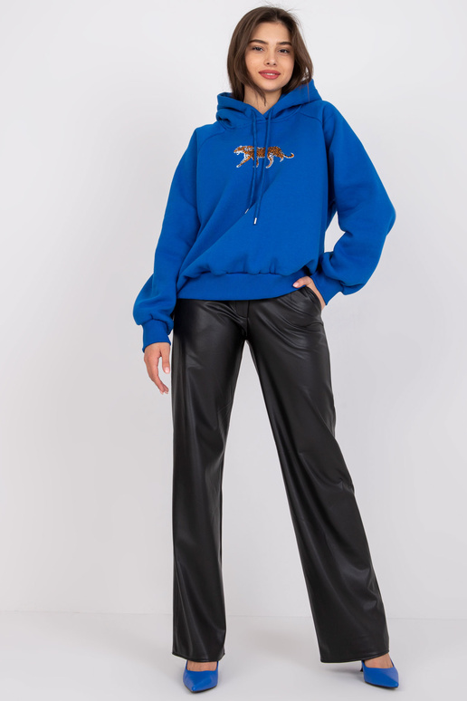 Tumesinine Oversize pusa kapuutsiga...