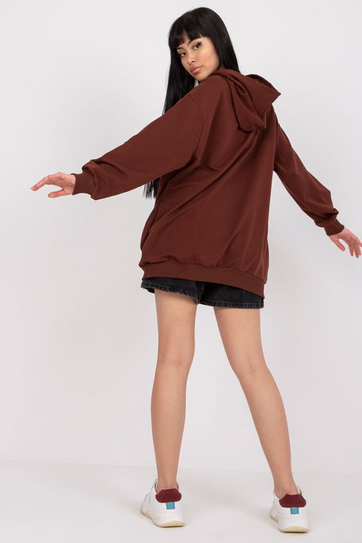 Pruun dressipluus kapuutsiga ja...