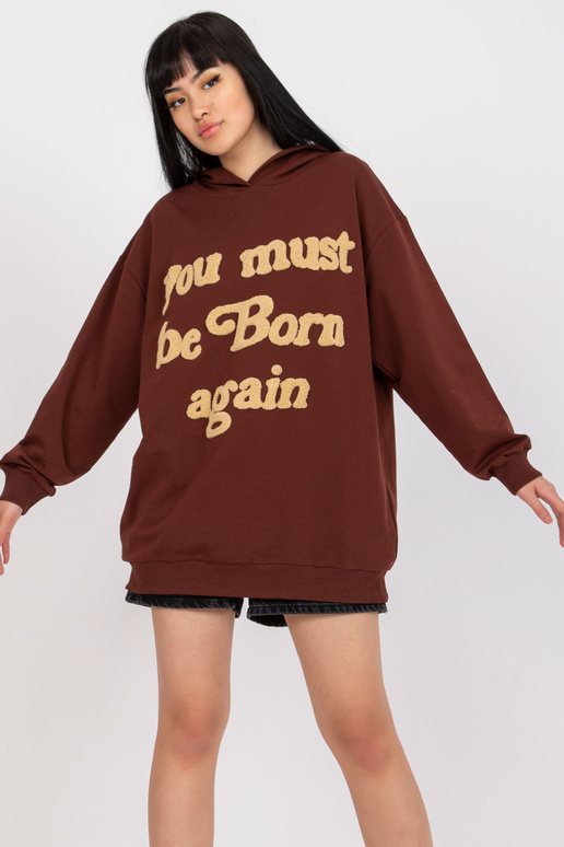 Pruun dressipluus kapuutsiga ja...