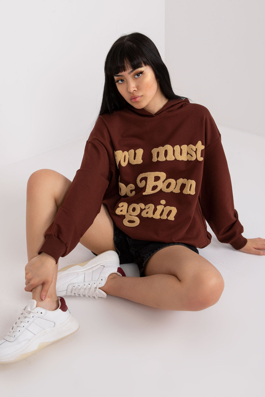 Pruun dressipluus kapuutsiga ja...