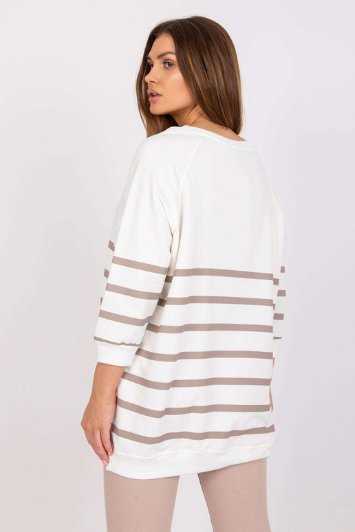 Ekru-tumebeeži triibuline pluus...