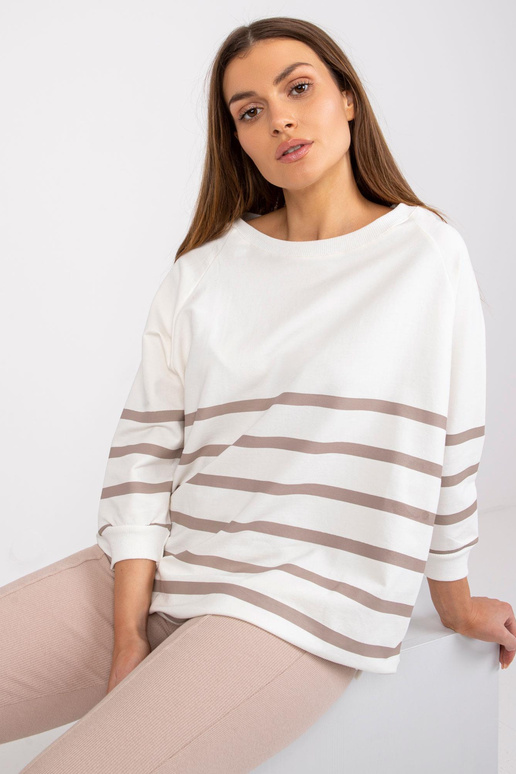 Ekru-tumebeeži triibuline pluus...