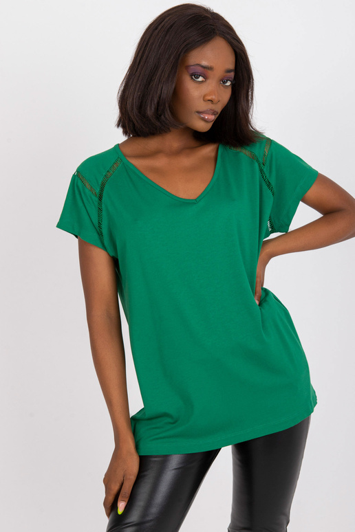 Tumeroheline viskoosiga vabaaja pluus