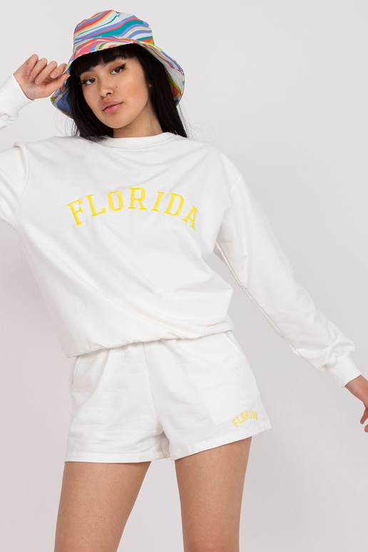 Valge puuvillane vabaaja dressikomplekt