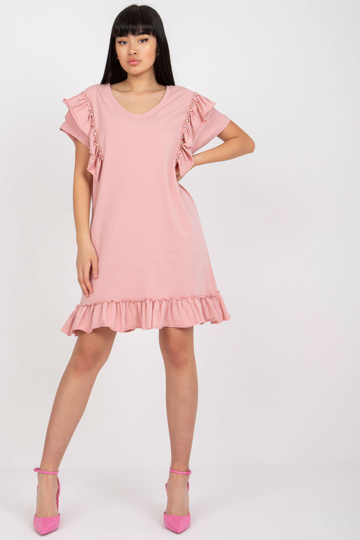 Kahvaturoosa puuvillane võlviku ja...