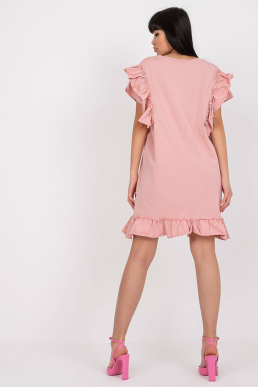 Kahvaturoosa puuvillane võlviku ja...